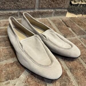 Le Monde Beryl Lo Boy Suede Loafer Women's Gray Size 38 #246